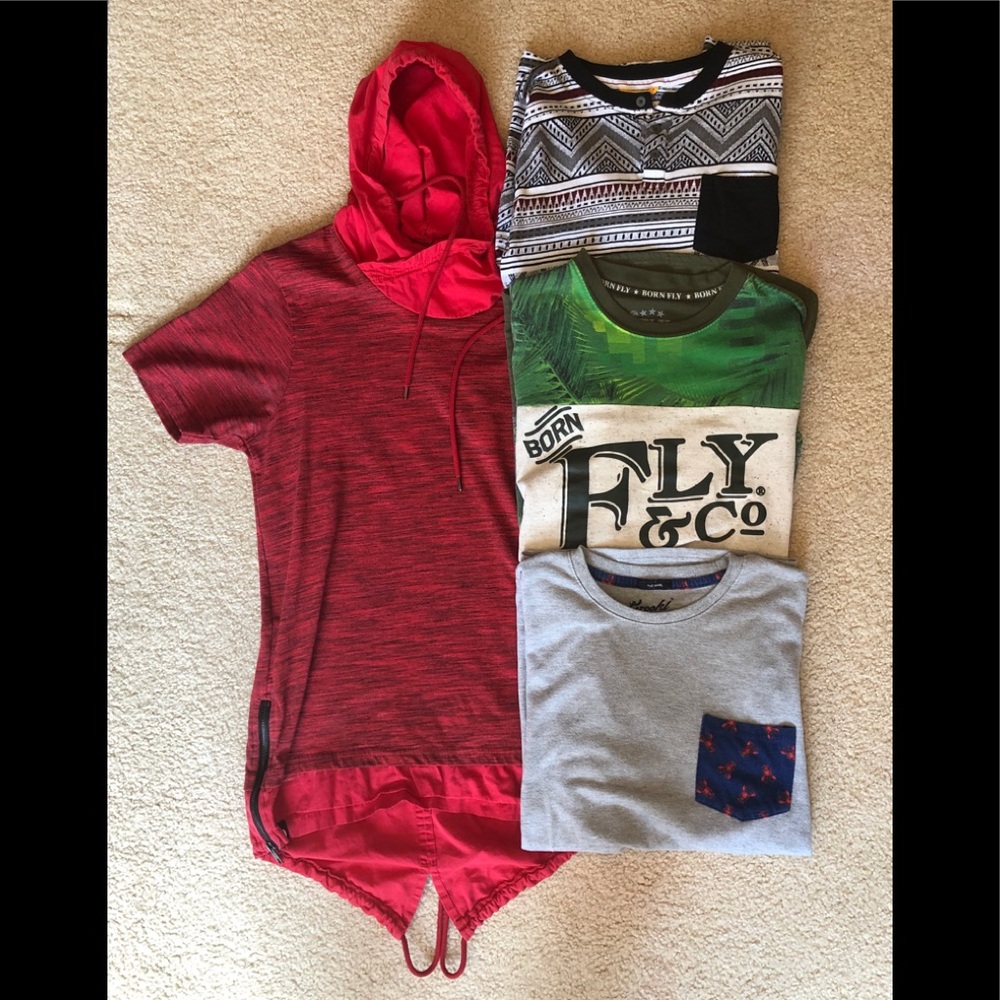 4 men’s medium shirts